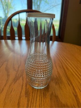 "Good Seasons" Textured Glass Salad Dressing Bottle with Plastic Lid